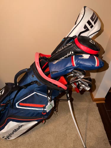 Men's Titleist Left Hand Clubs (Full Set) Stiff Flex 13 Pieces (Used)