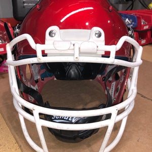 USED SCHUTT VENGEANCE PRO ADULT FOOTBALL HELMET - MEDIUM - CANDY APPLE RED
