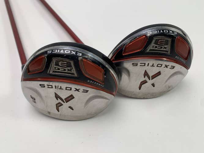 Tour Edge Exotics XCG3 3 & 5 Fairway Wood Set 15* 18* Exotics 65g Ladies RH