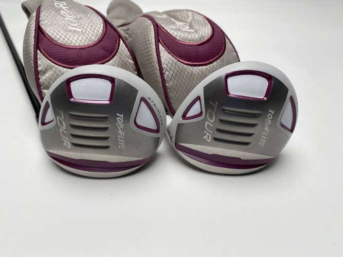 Topflite Tour 3 & 7 Fairway Wood Set 15* 20* Top Flite Tour Ladies RH HC