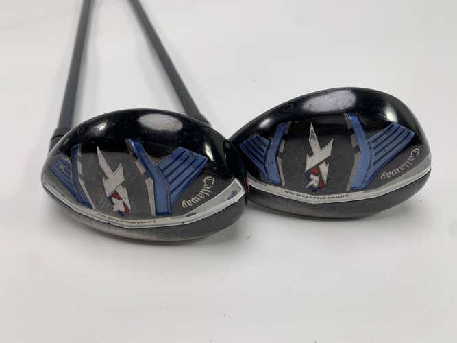 Callaway XR 4 & 5 Hybrid Set 22* 25* Project X San Diego 4.0 47g Ladies RH Dent