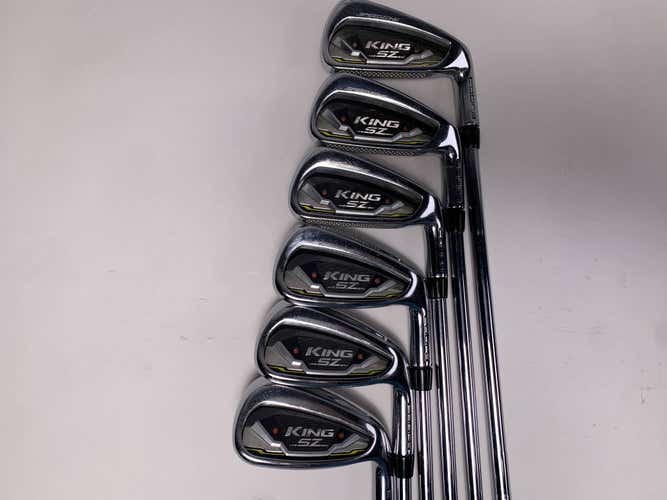 Cobra KING SpeedZone Iron Set 4-PW KBS Tour 90 Regular Steel Mens RH No 7 iron