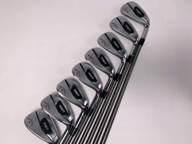 Callaway Rogue ST Pro Iron Set 4-PW+GW AeroTech SteelFiber i95 Stiff RH