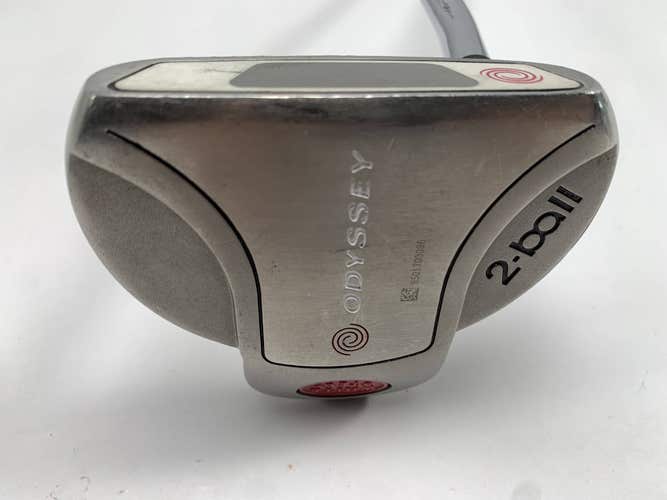 Odyssey White Steel 2-Ball Mid Putter 34" Mens RH