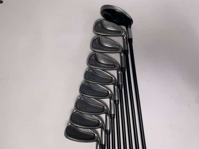 Adams Idea Hybrid Iron Set 4H 6-PW+AW+SW+LW Idea Regular Graphite Mens RH