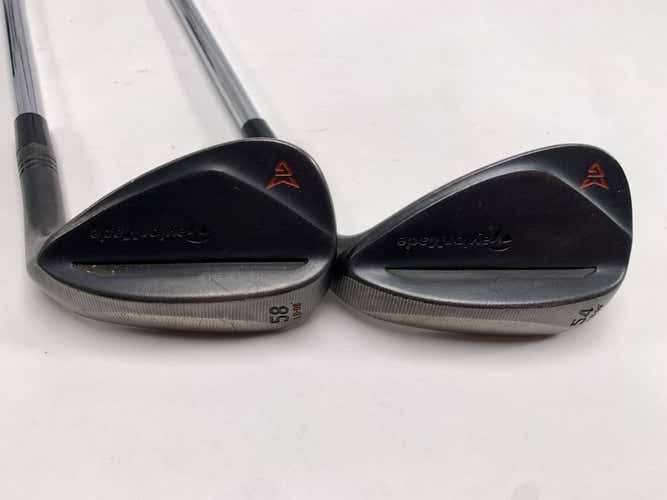 TaylorMade Milled Grind 2 Black Wedge Set 54* 8 | 58* 8 DG S200 Stiff Steel RH