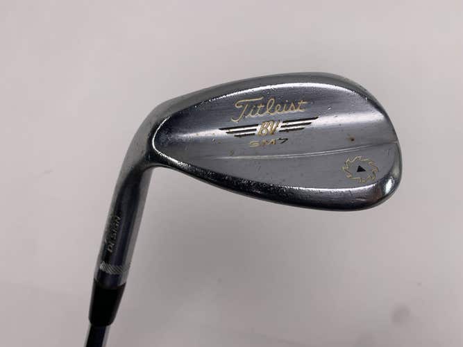 Titleist Vokey SM7 Tour Chrome Lob Wedge LW 58* DG S300 120g Stiff Steel Mens LH