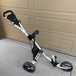 White Unisex Bag Boy Express DLX Push Cart (Used)