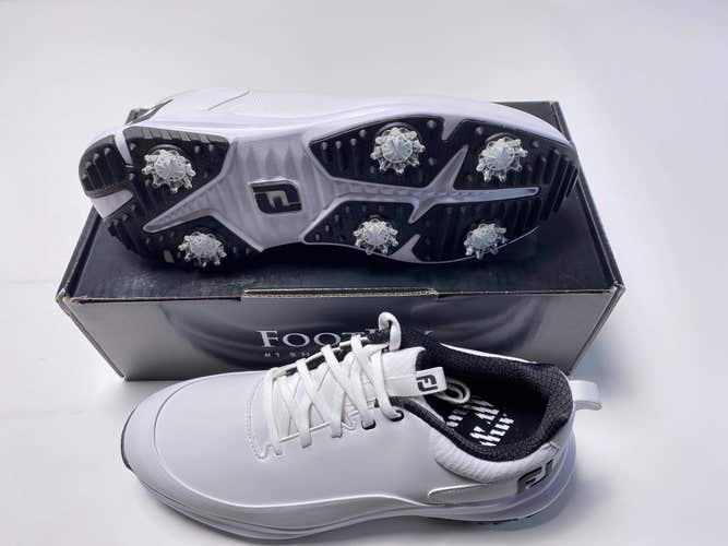 FootJoy FJ Tour Rival Golf Shoes White Black Men's SZ 9.5 (56958)