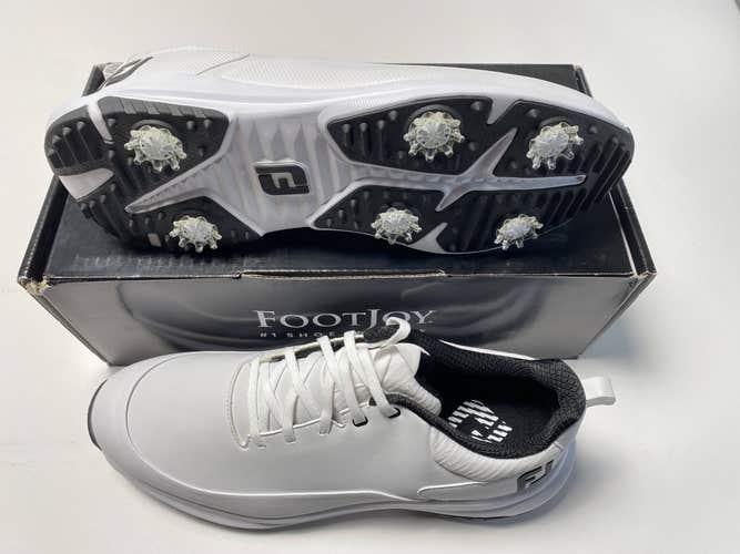 FootJoy FJ Tour Rival Golf Shoes White Black Men's SZ 12 (56958)