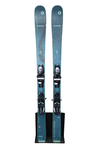 USED 2024 Blizzard Black Pearl 82 152cm Skis - Look NX 12 Bindings