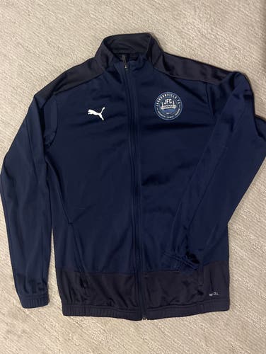 Blue Women's Medium Puma Jacket (Used)