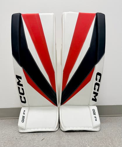 33" 2024 CCM Axis F9 Goalie Leg Pads (New)