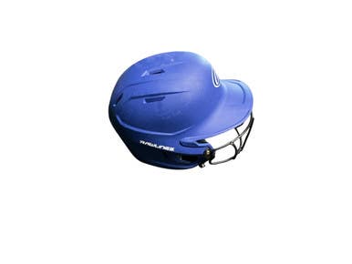 Used Rawlings Batting Helmet w/Mask Royal Blue One Size 11873-S000220155