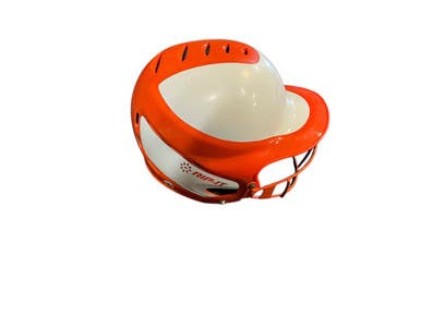 Used RIP-IT Batting Helmet w/Mask Orange And White S/M 11873-S000216366