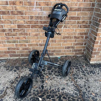 Used Clicgear PUSH CART Golf Cart Black 3 Wheel 11855-S000197435