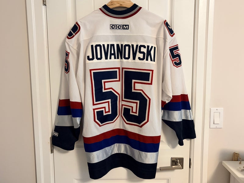 Authentic CCM Vancouver Canucks Ed Jovanovski West Coast Express Jersey Size XXL