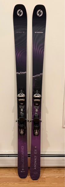 Unisex 2025 Blizzard Anomaly 102 182cm All Mountain Skis With Bindings Max Din 13 (Used)