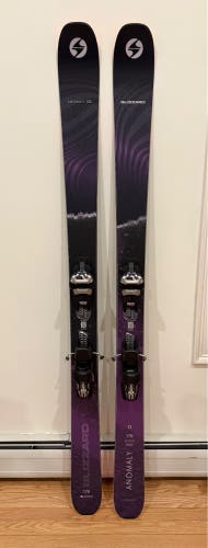Unisex 2025 Blizzard  Anomaly 102 176cm All Mountain Skis With Bindings Max Din 13 (Used)