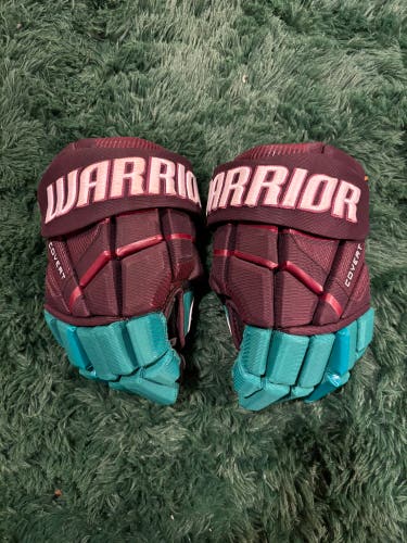 Senior Warrior Covert QR6 Gloves 13" | Anaheim Ducks Power Play Pro Stock