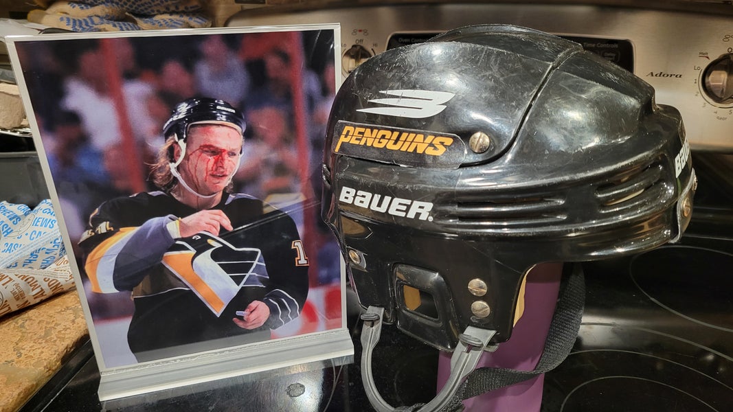 Vintage 1998 BAUER Ice Hockey Helmet #11 Darius Kasparaitis Pittsburgh Penguins