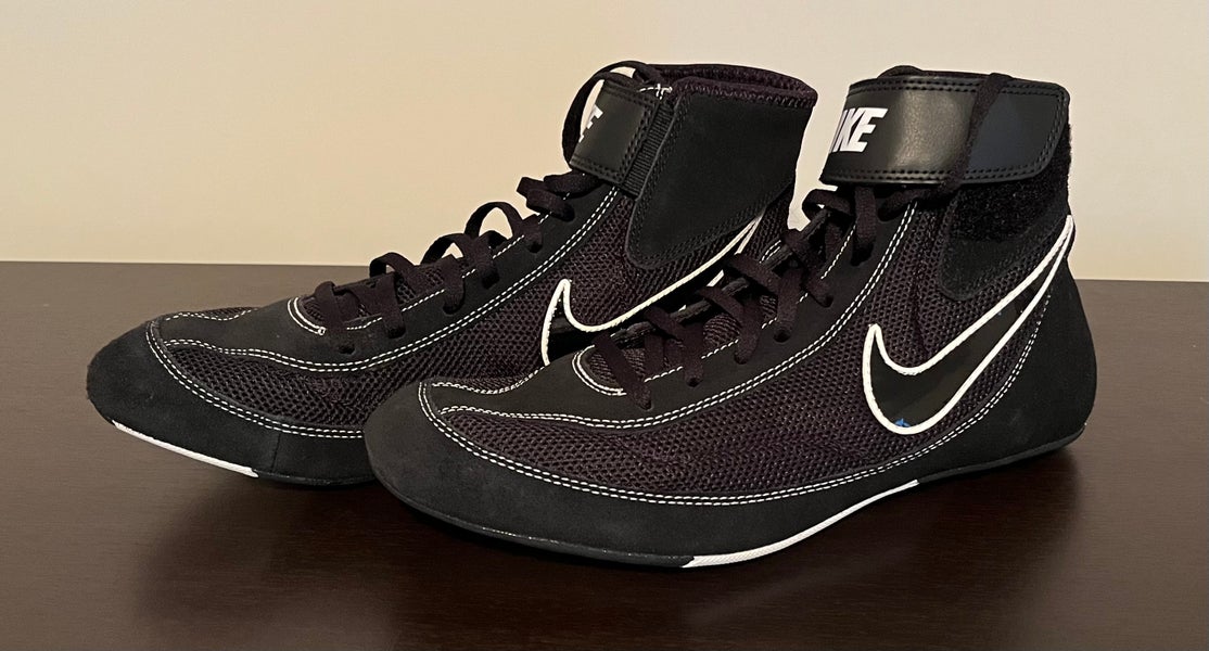 Nike SpeedSweep 7 Mens Wrestling Shoes Black | White Size 14 366683-001