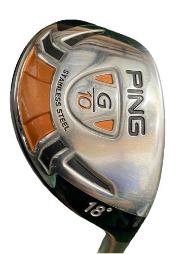 Ping G10 3 Hybrid 18* RH UST 86g ProForce Stiff Graphite 40" HC Stock Grip SWEET