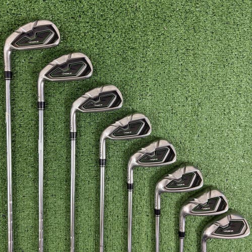 Taylormade RBZ Rocketballz Iron Set 4-PW AW Stiff Flex Steel Left Handed