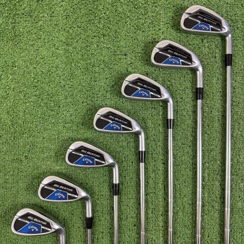 Callaway Big Bertha B21 Iron Set 4-PW KBS Tour Steel Stiff Flex -1/2 Short