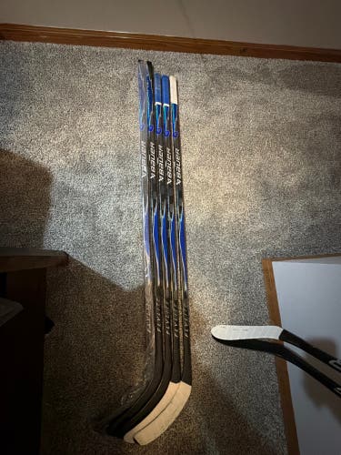 Custom Senior Bauer Hockey Sticks, HyperLite2 with a FLYLITE SKIN (Color Blue).
