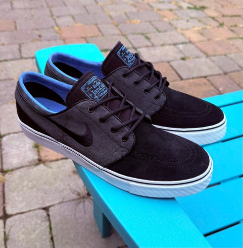 Mens Nike Zoom Stefan Janoski Skateboard Sneakers Black-Anthret US Size 9.5 NWOT
