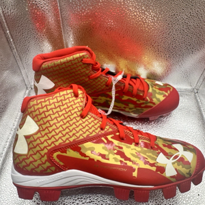Red Men's Size 9 Adult Under Armour High Top Deception MLB Authentic Collection Baseball Cleats New