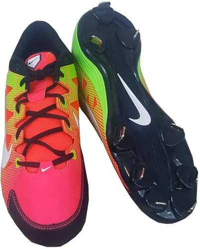 Nike Hyperdiamond Pro Metal Softball Cleats Women’s Size 8 Red Neon Green New