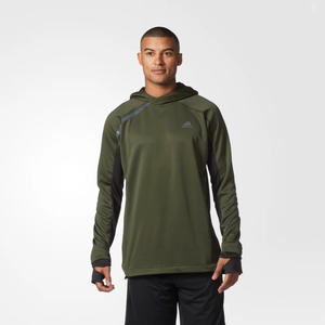 Adidas Mens Large GYM Basketball Long Sleeve Shooter Hoody Night Cargo New