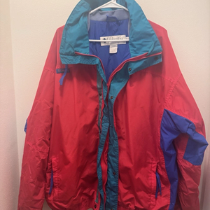 VTG Columbia Bugaboo Jacket Mens XLT XL Tall Red Teal 90s Streetwear Ski winter