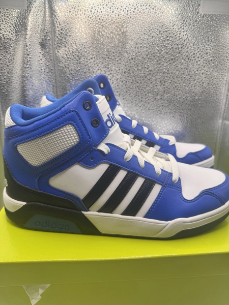 Adidas Neo BB9TIS K Youth Basketball Shoes Blue White Black Size 7Y New w/ Box