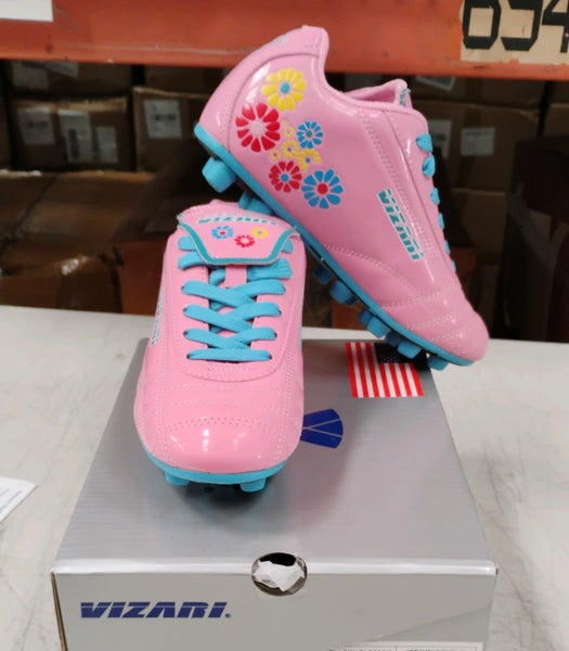 Vizari Blossom FG Soccer Shoe Synthetic Leather | Size 2.5 Little Kid | VZSE93296Y-2.5