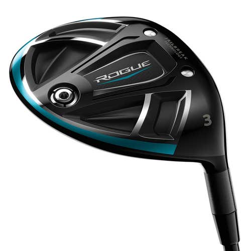 LEFT HANDED CALLAWAY ROGUE FAIRWAY STRONG 3 WOOD GRAPHITE STIFF STANDARD ALDILA SYNERGY 60 GRAPHITE