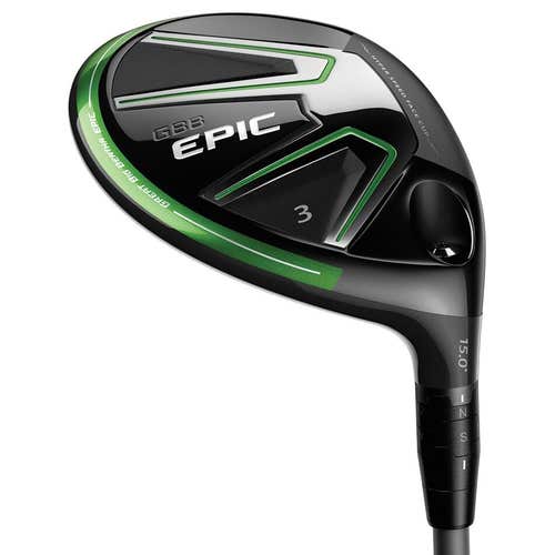 LEFT HANDED CALLAWAY 2017 GBB EPIC FAIRWAY 3 WOOD GRAPHITE STIFF STANDARD ALDILA ROGUE MAX 75 GRAPH