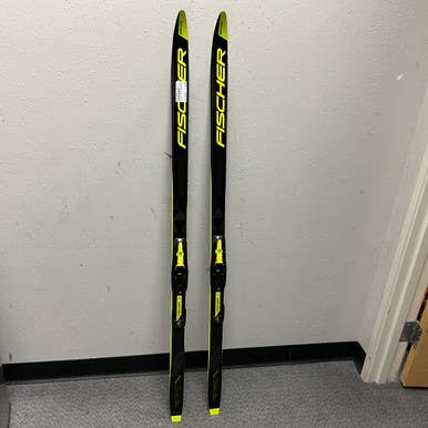 Used Fischer SPRINT CROWN Boys XC Ski/Binding Black And Optic Yellow 140 cm 11855-S000197966