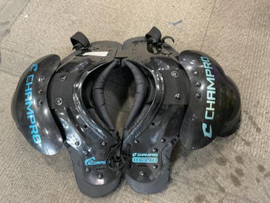Used Champro SCORPION FB Shoulder Pads Black XXS 11614-S000229136