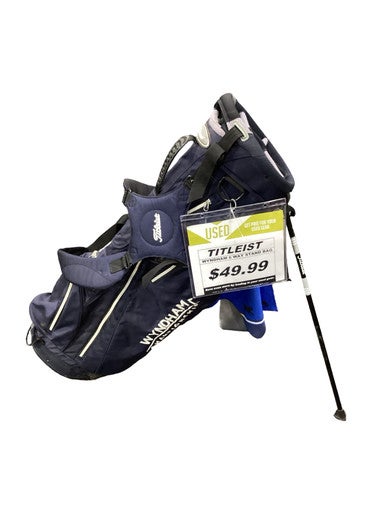 Used Titleist 6 WAY STAND BAG Mens Stand Bag Navy Blue 11347-S000262424