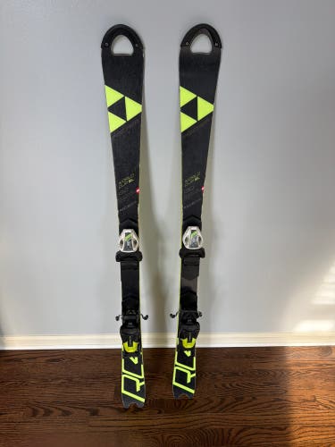 Used 2019 Fischer RC4 WC SL Jr skis, 130cm with Head Evo 9 bindings, $100 or best offer