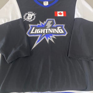 Lightning Black medium game Jersey NEW