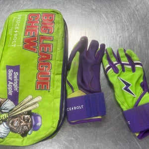 Used Bruce Bolt Big League Chew BB/SB Batting Gloves None SM 11497-S000154921