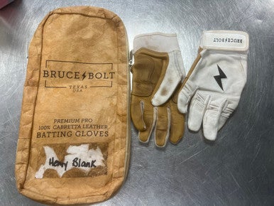 Used BB/SB Batting Gloves Brown SM 11497-S000154920