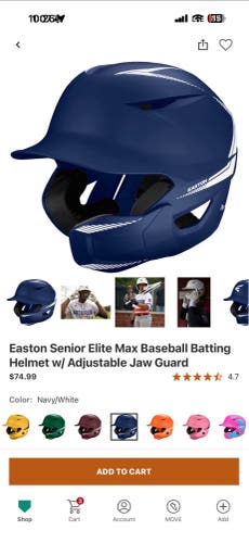 Large/Extra Large Easton Elite X Batting Helmet (Used)