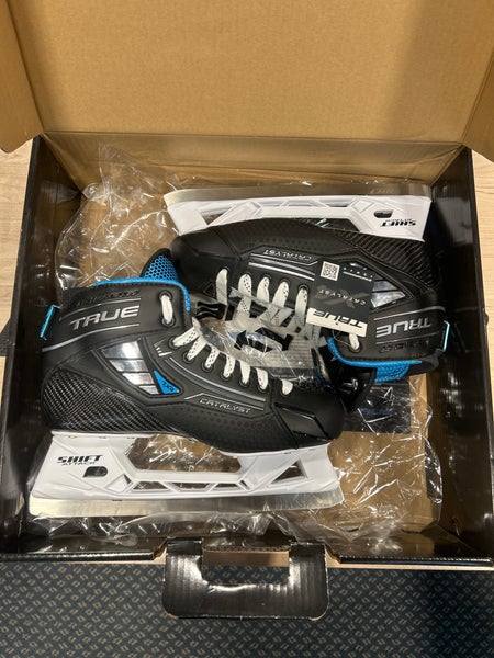 2024 True Catalyst 7X4 Hockey Goalie Skates Regular Width 8 (New)