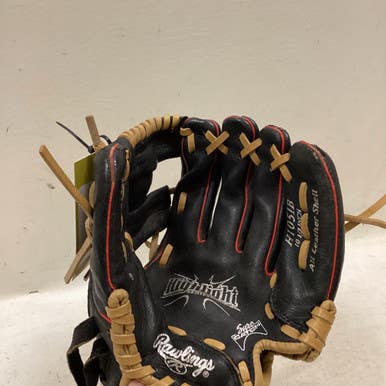Used Rawlings H105IB BB/SB Glove RH Throw Black 10 1/2" 11725-S000494822