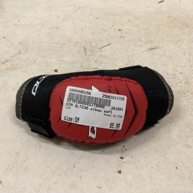 Used CCM QLT230 Junior Elbow Pads SM 11725-S000490256